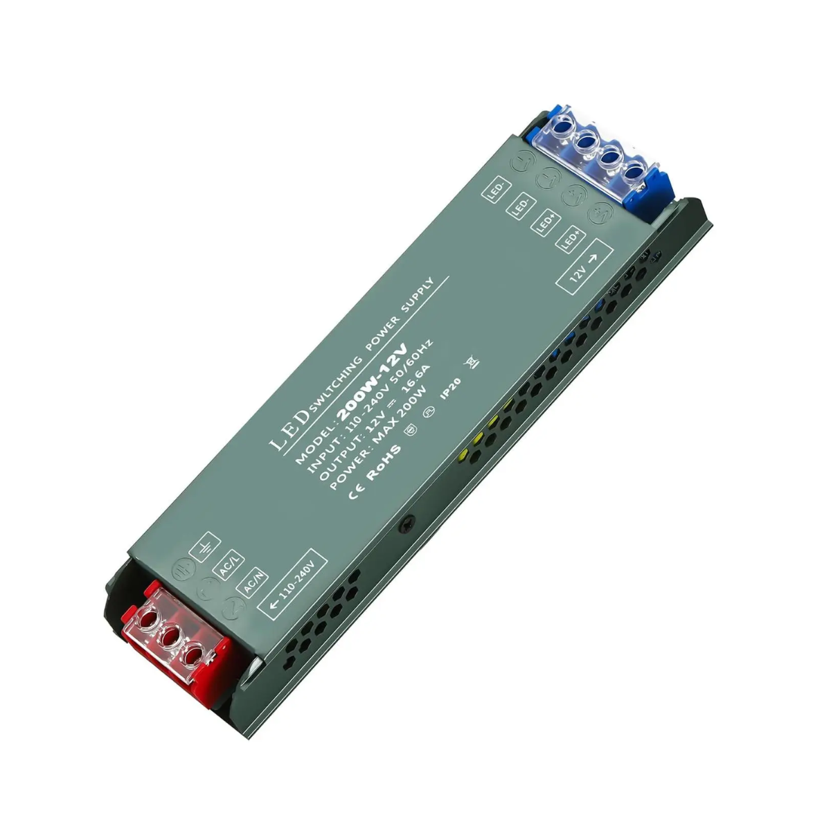 Блок питания JIZZU 12-220V AC-DC LED драйвер трансформатор для LED ленты (JZ-LED-12V)
