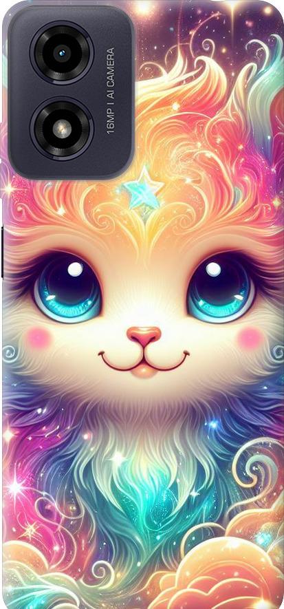Чехол на Motorola Moto G04 Сказочный котенок (5813u-3747-42517)