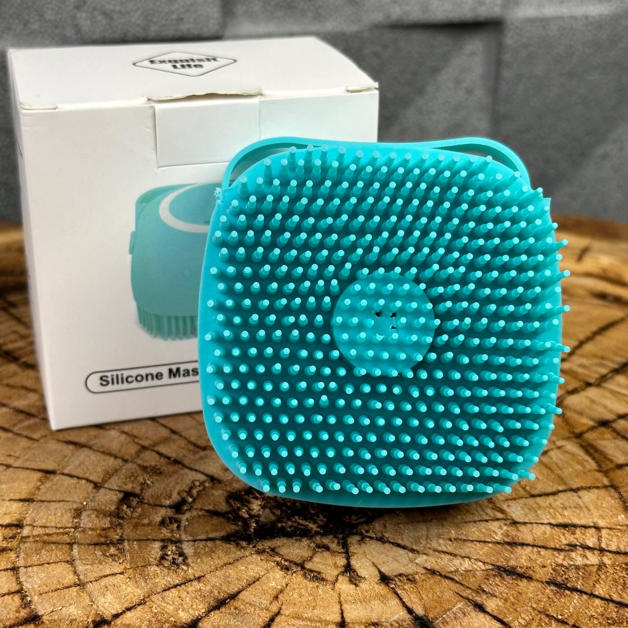 Щетка для душа для собак котов с дозатором мыла силиконовая - фото 5