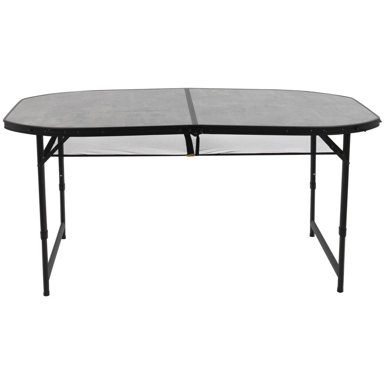 Стіл Bo-Camp Northgate Oval 150x80 см Black/Grey (1404188) - фото 2