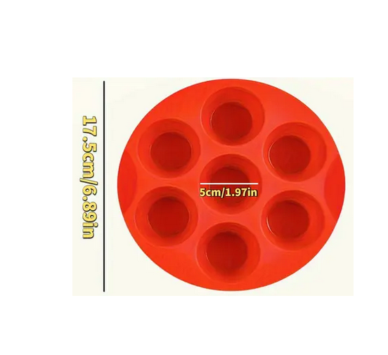 Силиконовая форма для выпечки и закусок в аэрогриле 17 см Красный (TYQ-7RE) - фото 2