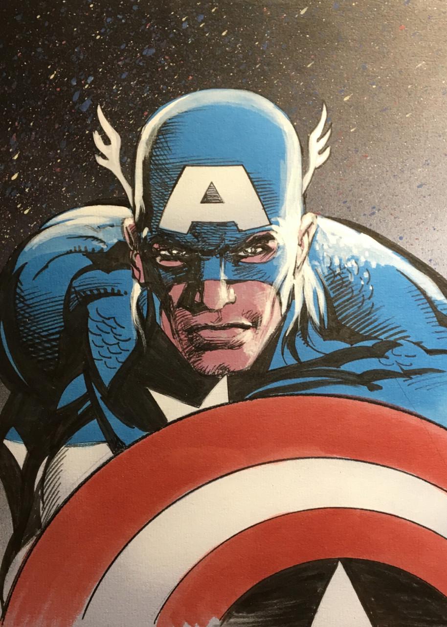 Картина GeekLand Captain America Shield 40х60см (CA.09.029)