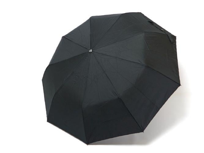 Зонтик мужской полуавтомат Срібний Дощ CD 22-303 на 9 спиц с ручкой под пальцы Черный (29832285)