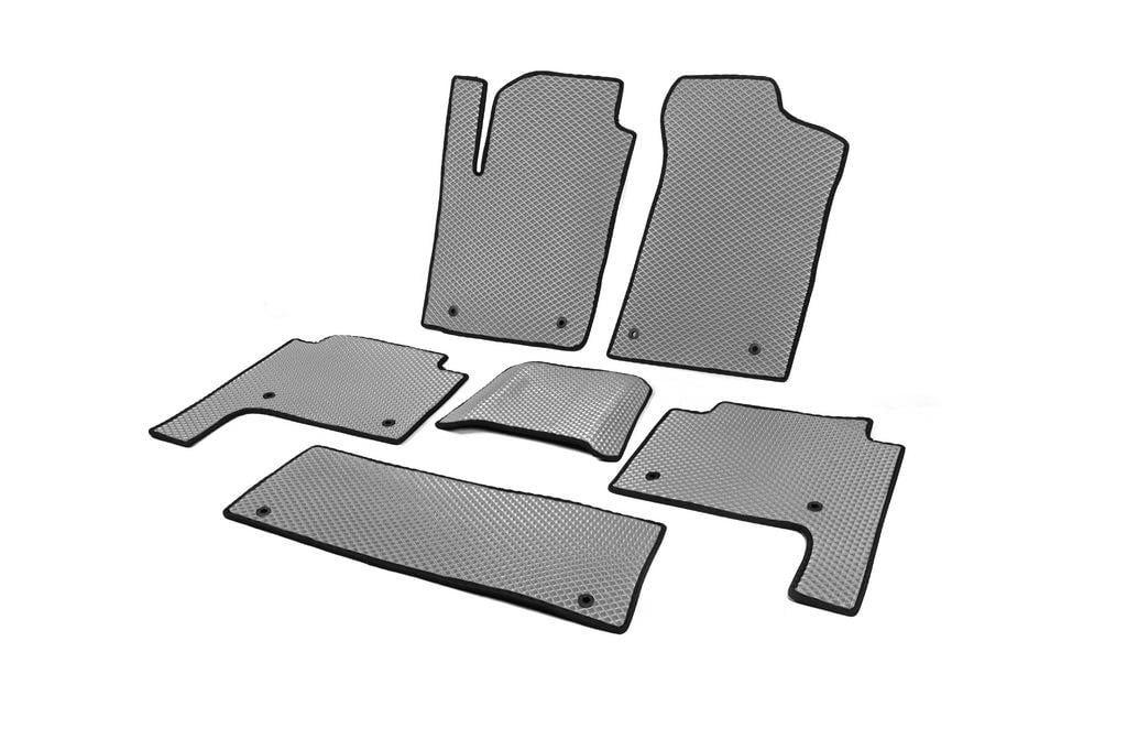 Коврики автомобильные салона 3 ряда для Nissan Patrol Y62 2010-2024 г EVA Серый (122438)