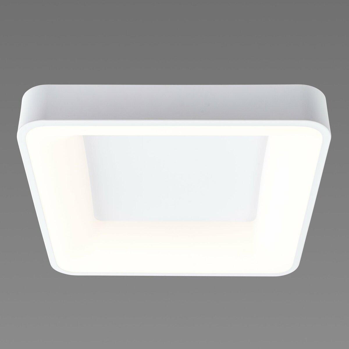 Люстра светодиодная Sirius с квадратным плафоном 64W 3000-6500К Белый (GLD-23413 WT 64W)