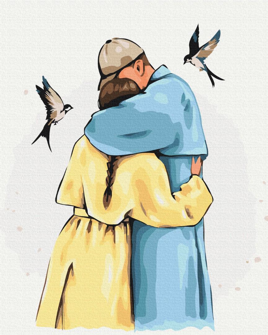 Картина за номерами Brushme Premium Міцні обійми 40x50 см (PBS53453)