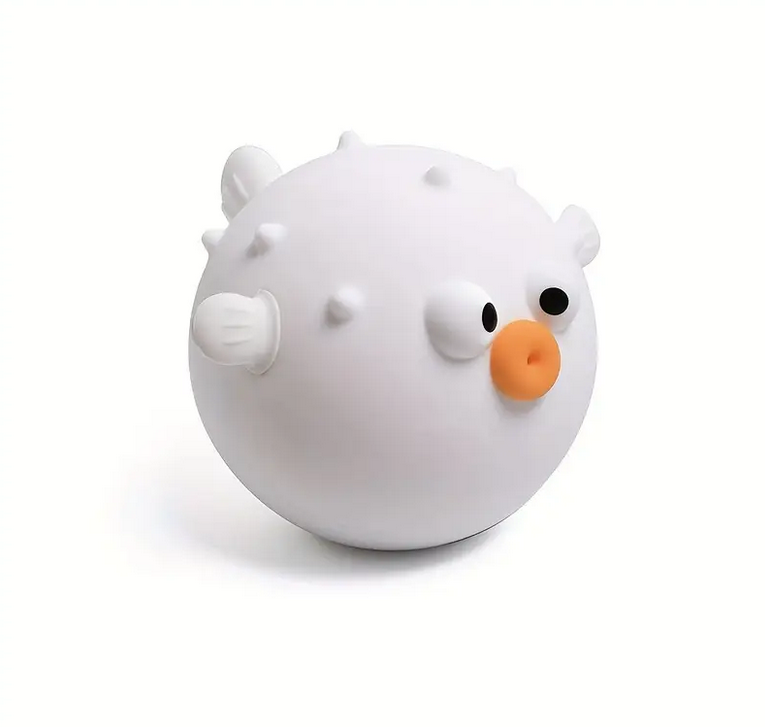 Ночник аккумуляторный силиконовый в форме рыбка клоун Белый (Sam-7707)