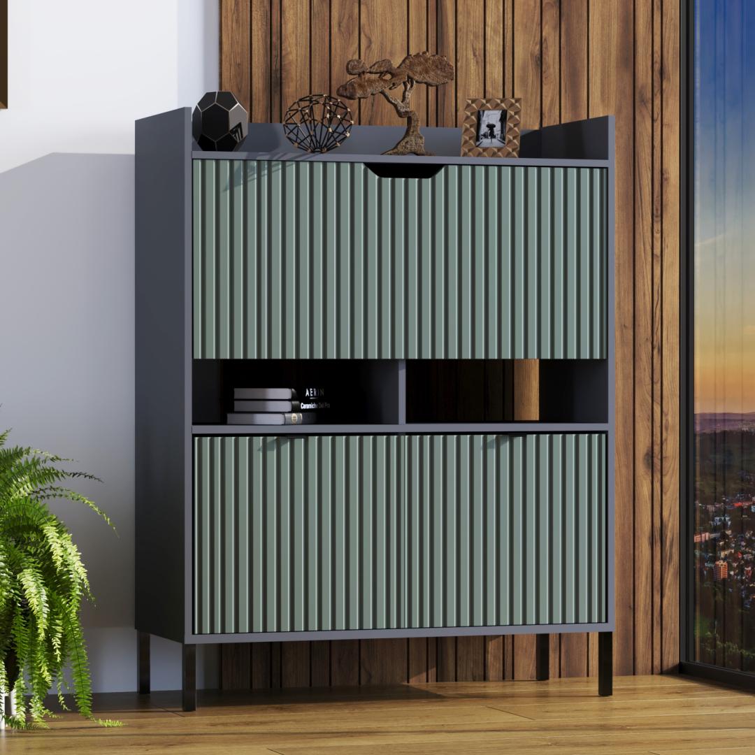 Комод-Стол трансформер Флорида W-4 МДФ 100/103/42 см Антрацит/Камуфляж (01507) - фото 1 Комод-Стол трансформер Флорида W-4 МДФ 100/103/42 см Антрацит/Камуфляж (01507) - фото 1