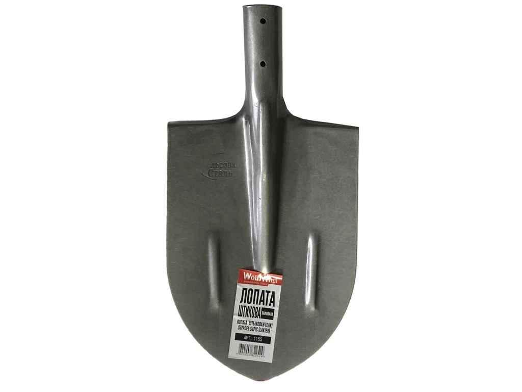 Лопата штыковая WoffMann рельсовая сталь лакированная (1155)