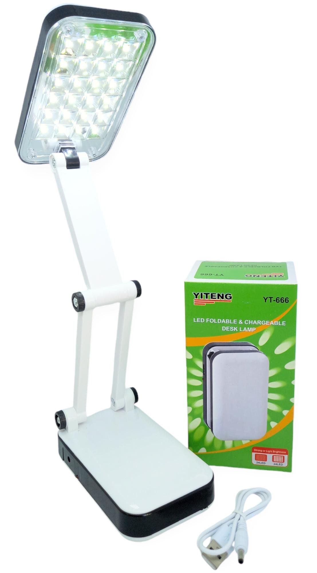 Лампа настільна YT-666 LED USB акумуляторна Білиий (30651603)