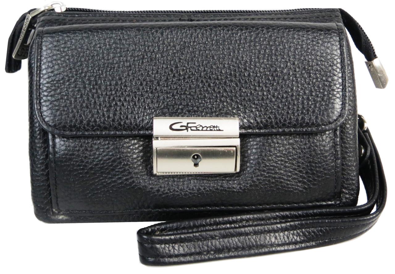 Барсетка кожаная Giorgio Ferretti 3541-2 Черный