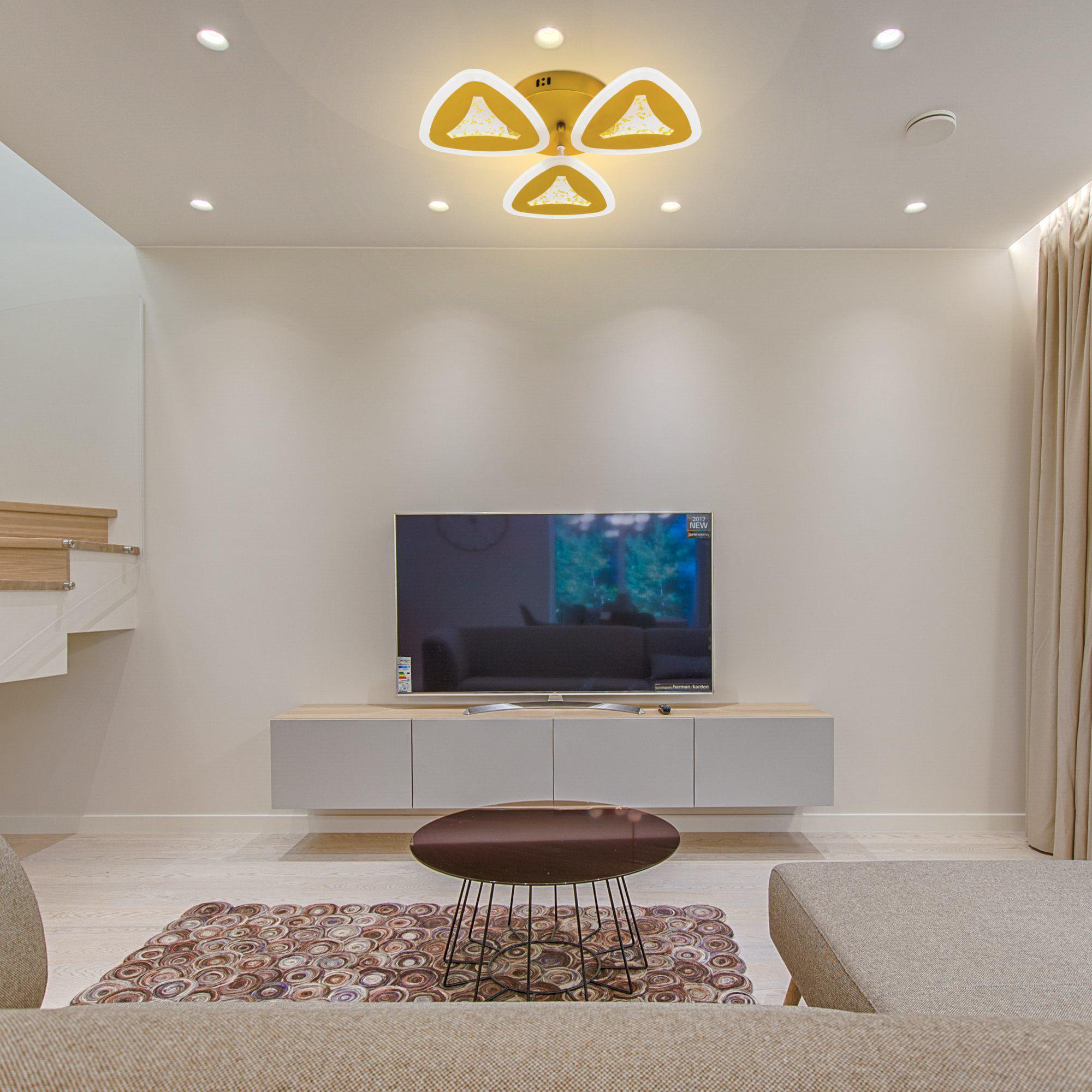 Люстра светодиодная с пультом Valeso V K39978-3 GD (000036415) - фото 11