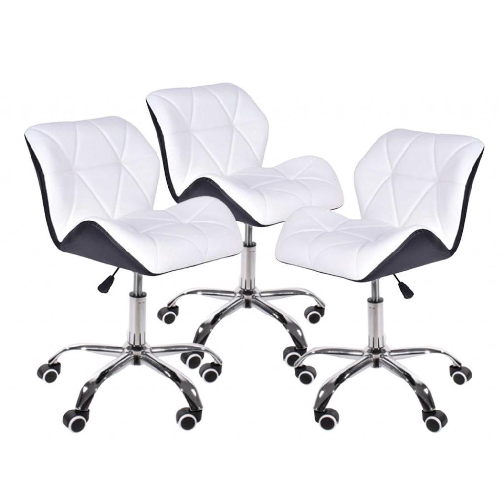 Кресло Bonro B-531 белое+черное(3 шт)