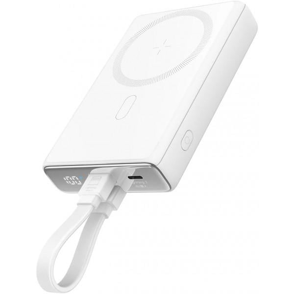 Повербанк Joyroom JR-PBM01 Magnetic Wireless 10000 mAh White (6941237112545)