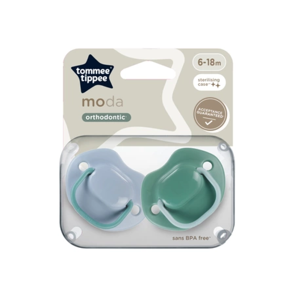 Пустушка Moda Orthodontic 6-18 міс 2 шт. (TT0499)