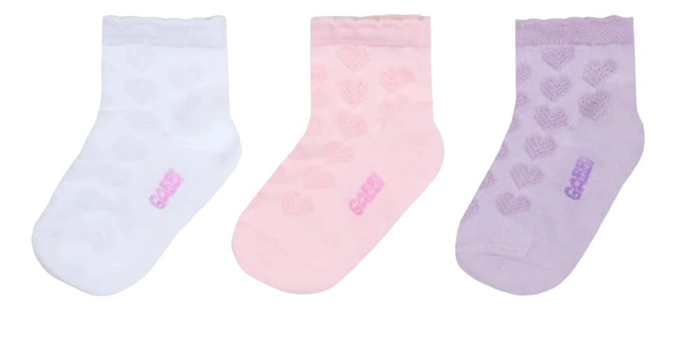 Носки детские хлопковые летние для девочки Gabbi NSD-210 р. 10-12 6 пар (90210)