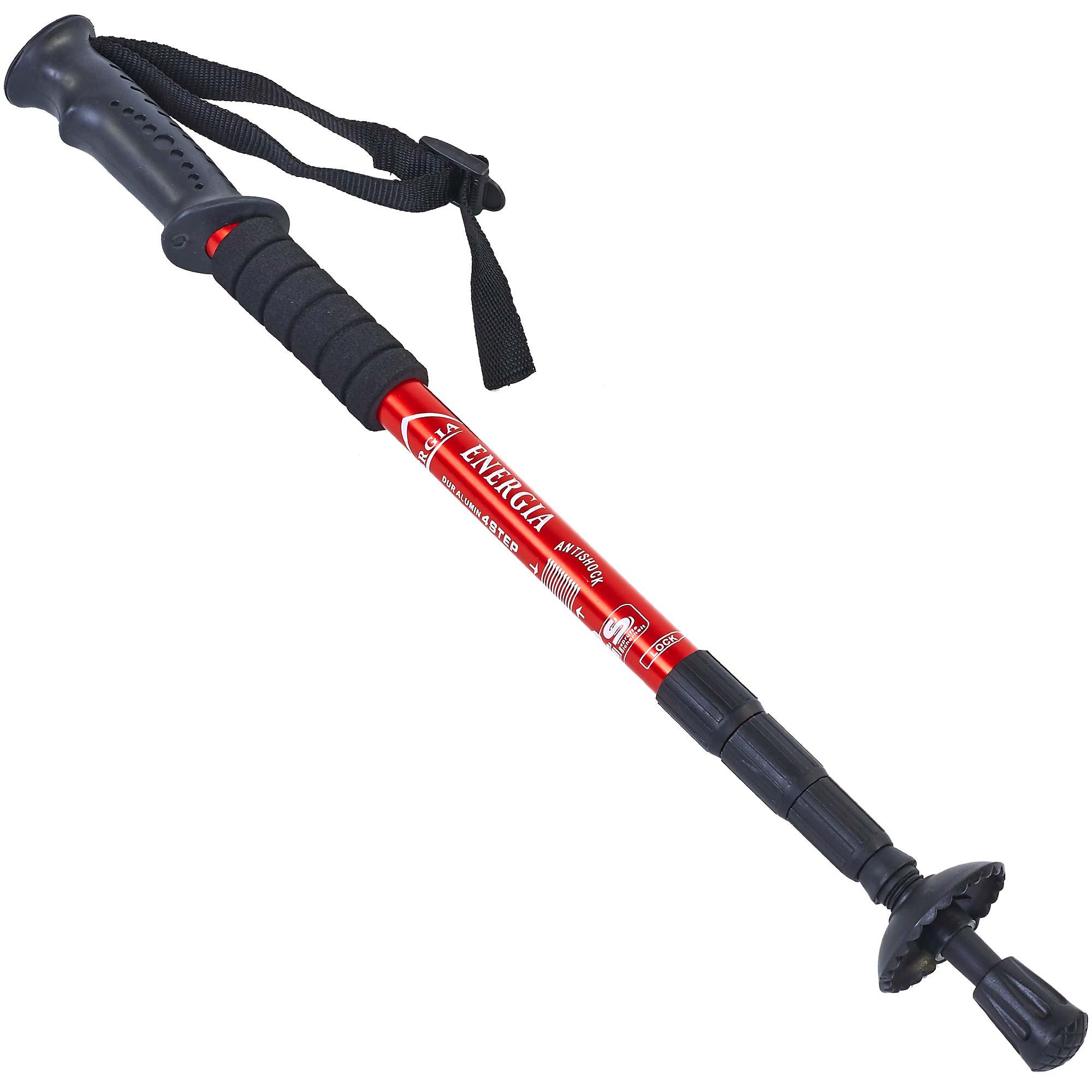 Палка треккинговая для скандинавской ходьбы ENERGIA SP-Sport 55-110 см Красный (TY-2915-1) - фото 1