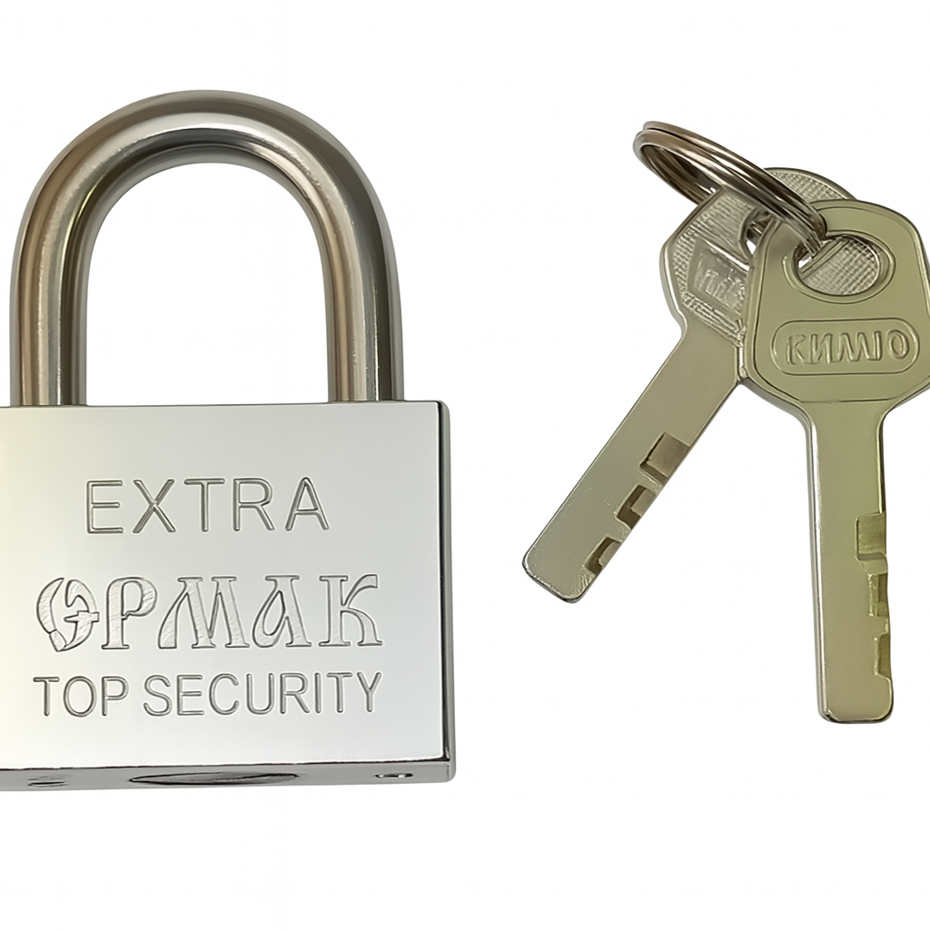 Замок Ermak R95650-50 с тремя ключами навесной 50 мм (605294)