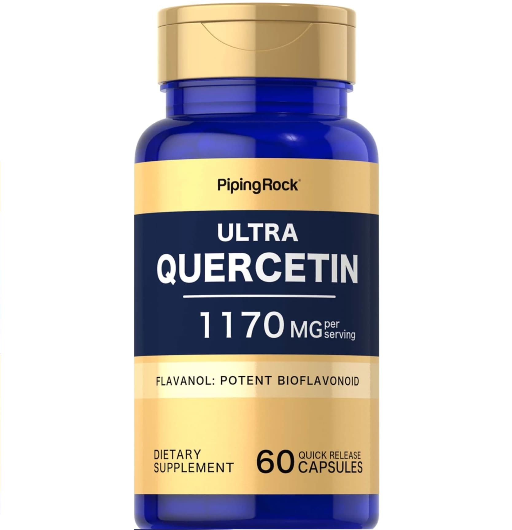 Натуральная добавка для иммунитета Piping Rock Ultra Quercetin 1170 mg 60 Caps Натуральная добавка для иммунитета Piping Rock Ultra Quercetin 1170 mg 60 Caps