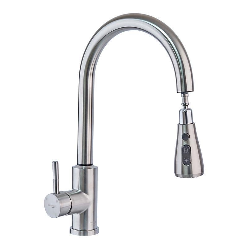 Змішувач для кухні MIXXUS LUX-014 Sensor сенсорний з висувною лійкою (MI6230)