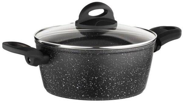 Кастрюля с крышкой Ardesto Gemini Anzio AR2420GG 2,2 л Черный (14386309)