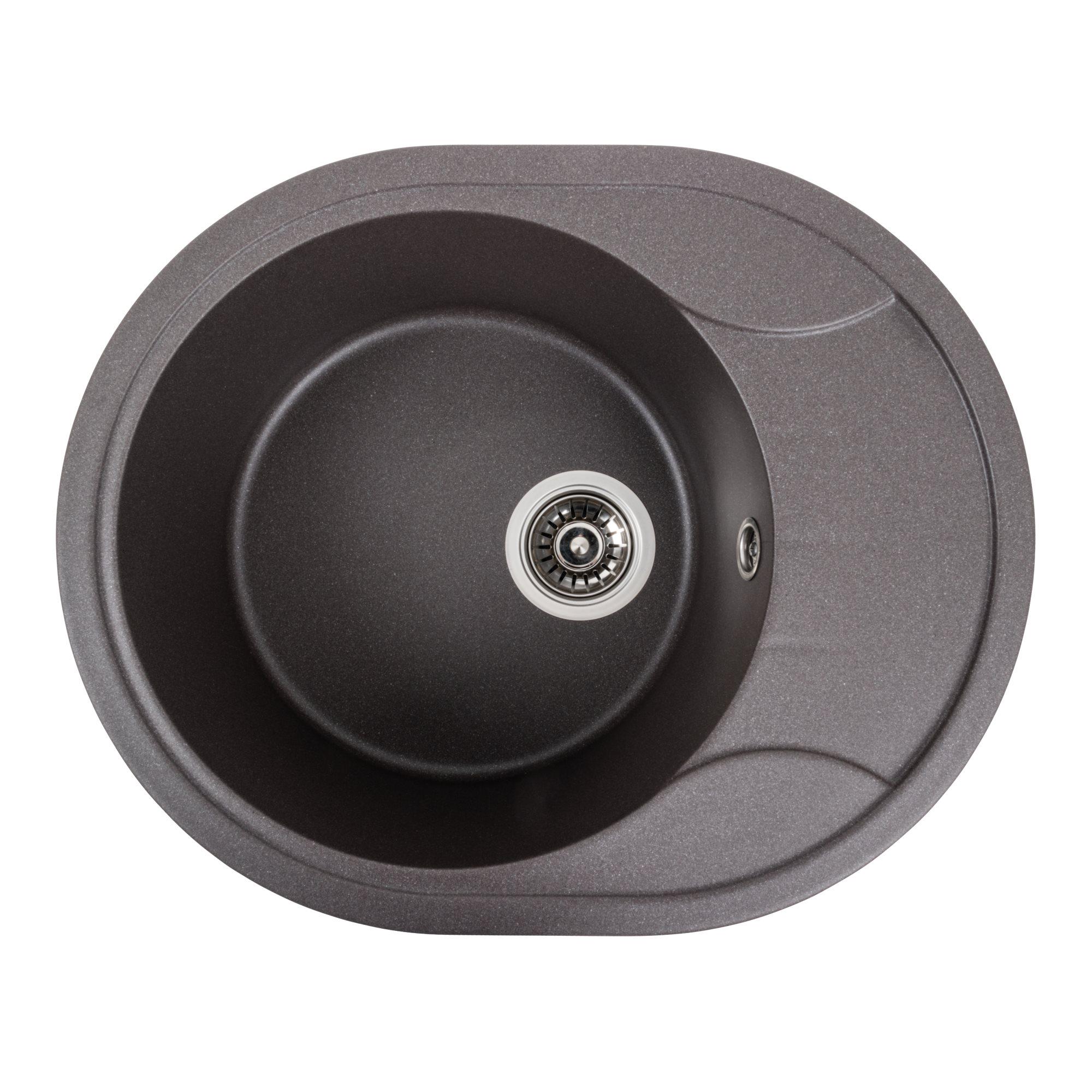 Мийка гранітна для кухні Platinum 5847 ONYX матова Гренадін - фото 1 Мийка гранітна для кухні Platinum 5847 ONYX матова Гренадін - фото 1