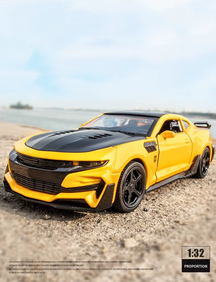 Модель спортивного автомобиля металлическая с подсветкой и звуком 1:32 Chevrolet Camaro - фото 3