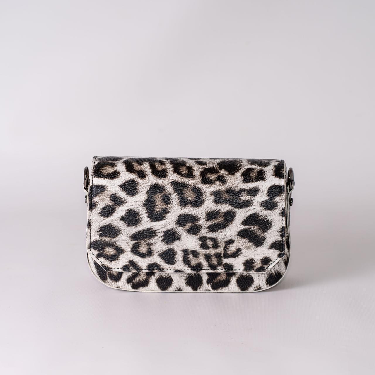 Сумка жіноча крос-боді леопардовий XENIA № 11-22 з еко-шкіри Сірий - фото 1