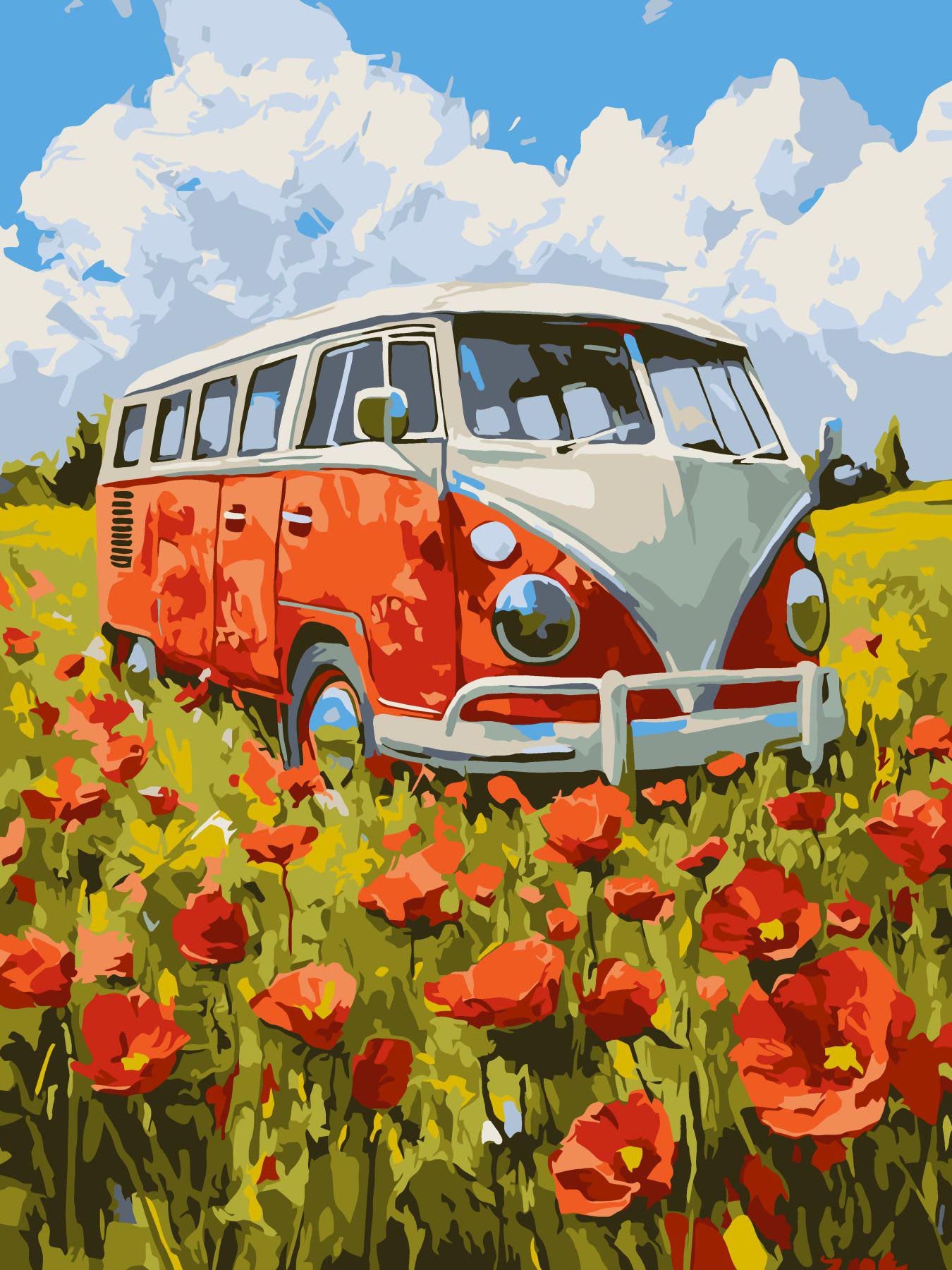 Картина за номерами Ideyka Подорож у червоне 30х40 см (KHO6392)