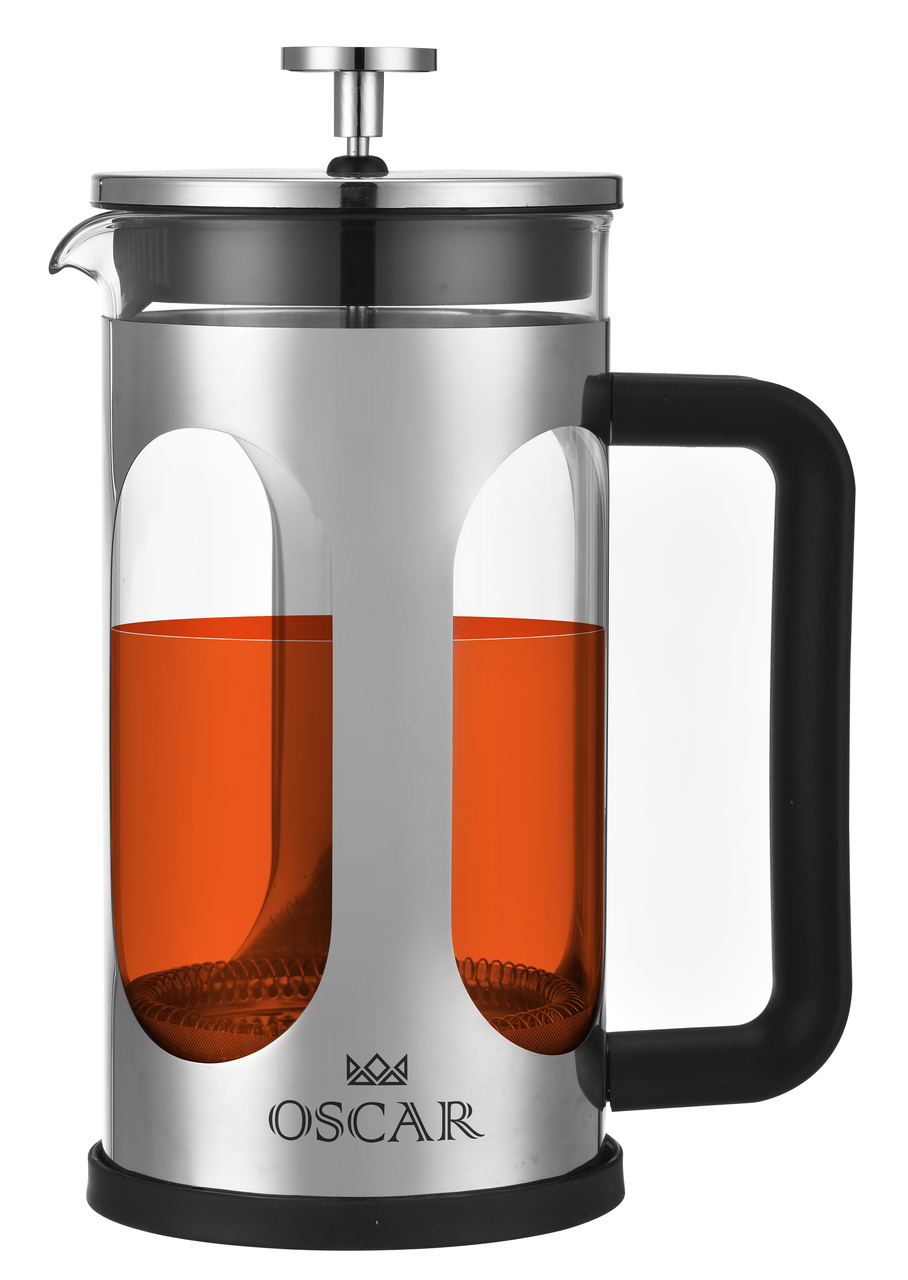 Френч-пресс из нержавеющей стали Oscar CHEF стальной 350 мл (OSR-7303-350) - фото 2 Френч-пресс из нержавеющей стали Oscar CHEF стальной 350 мл (OSR-7303-350) - фото 2