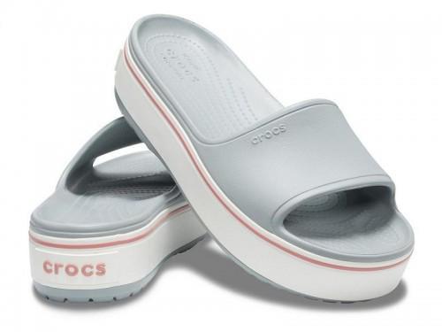 Шльопанці Crocs Crocband Platform Slide M6W8 р. 38/24,5 см Grey (17612298)