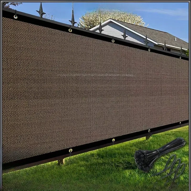 Сетка затеняющая Growtex с люверсами 95% 4х8 м Коричневый