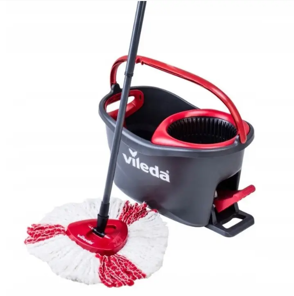Набір для прибирання Vileda TURBO 2in1 Microfibre з відром та віджимом (163422) Набір для прибирання Vileda TURBO 2in1 Microfibre з відром та віджимом (163422)
