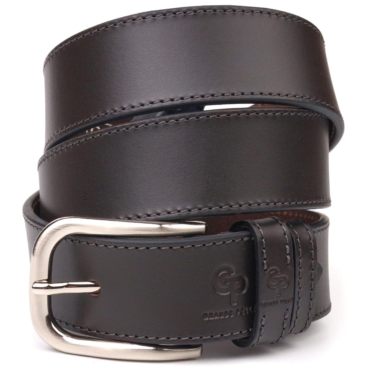 Ремень мужской кожаный GRANDE PELLE Leather Belt 21460 Коричневый (55249)