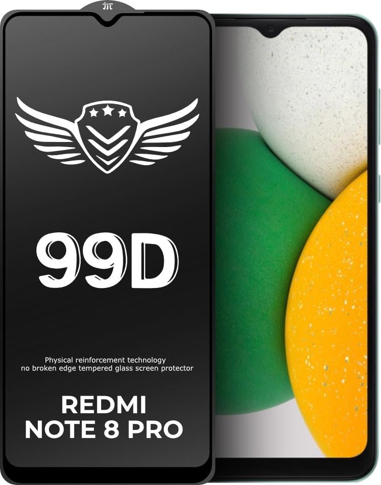Стекло защитное FlyGuard Xiaomi Redmi Note 8 Pro Full Glue (32227)