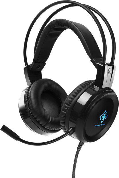 Навушники з мікрофоном Deltaco DH110 Black (GAM-105)