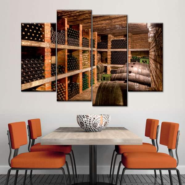 Модульная картина KIL Art Винный погреб из четырех частей 89x56 см (M4_M_179) Модульная картина KIL Art Винный погреб из четырех частей 89x56 см (M4_M_179)