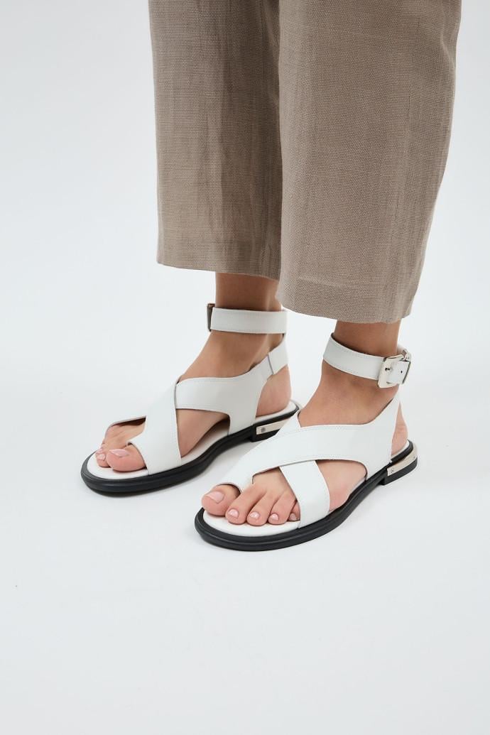 Босоножки женские LONZA кожаные р. 38 Белый (196069) - фото 1