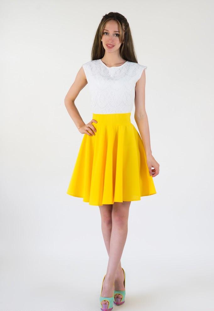 Платье женское Podium Allora 21342-YELLOW XXL Желтый