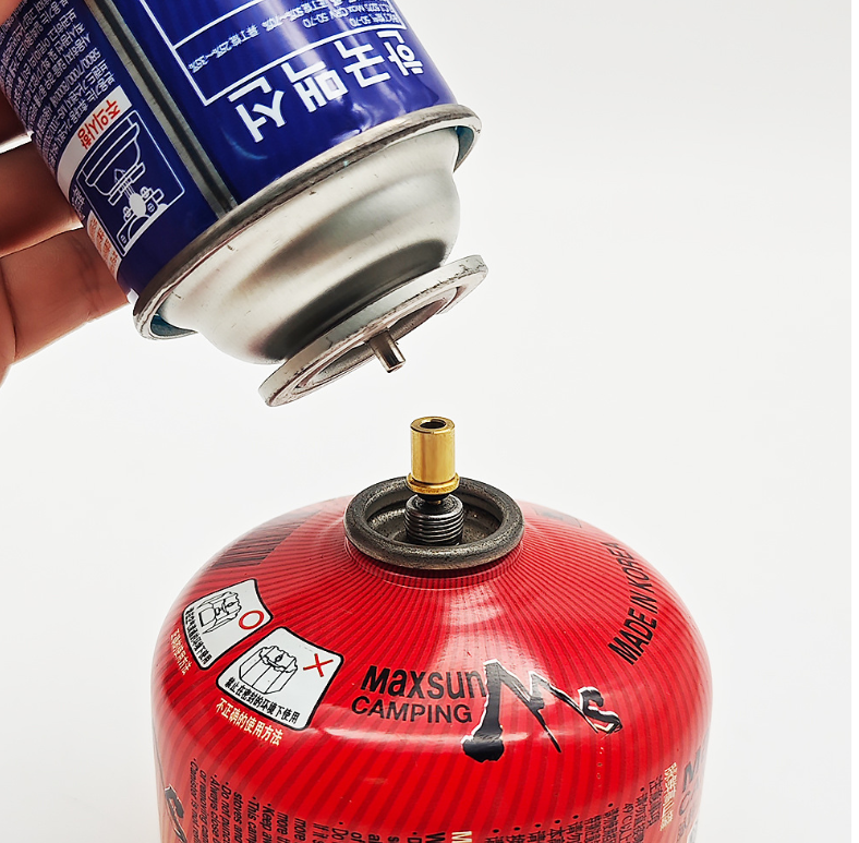 Переходник-адаптер GS-04 для заправки резьбовых и цанговых газовых баллонов реверсный (8044) - фото 2 Переходник-адаптер GS-04 для заправки резьбовых и цанговых газовых баллонов реверсный (8044) - фото 2