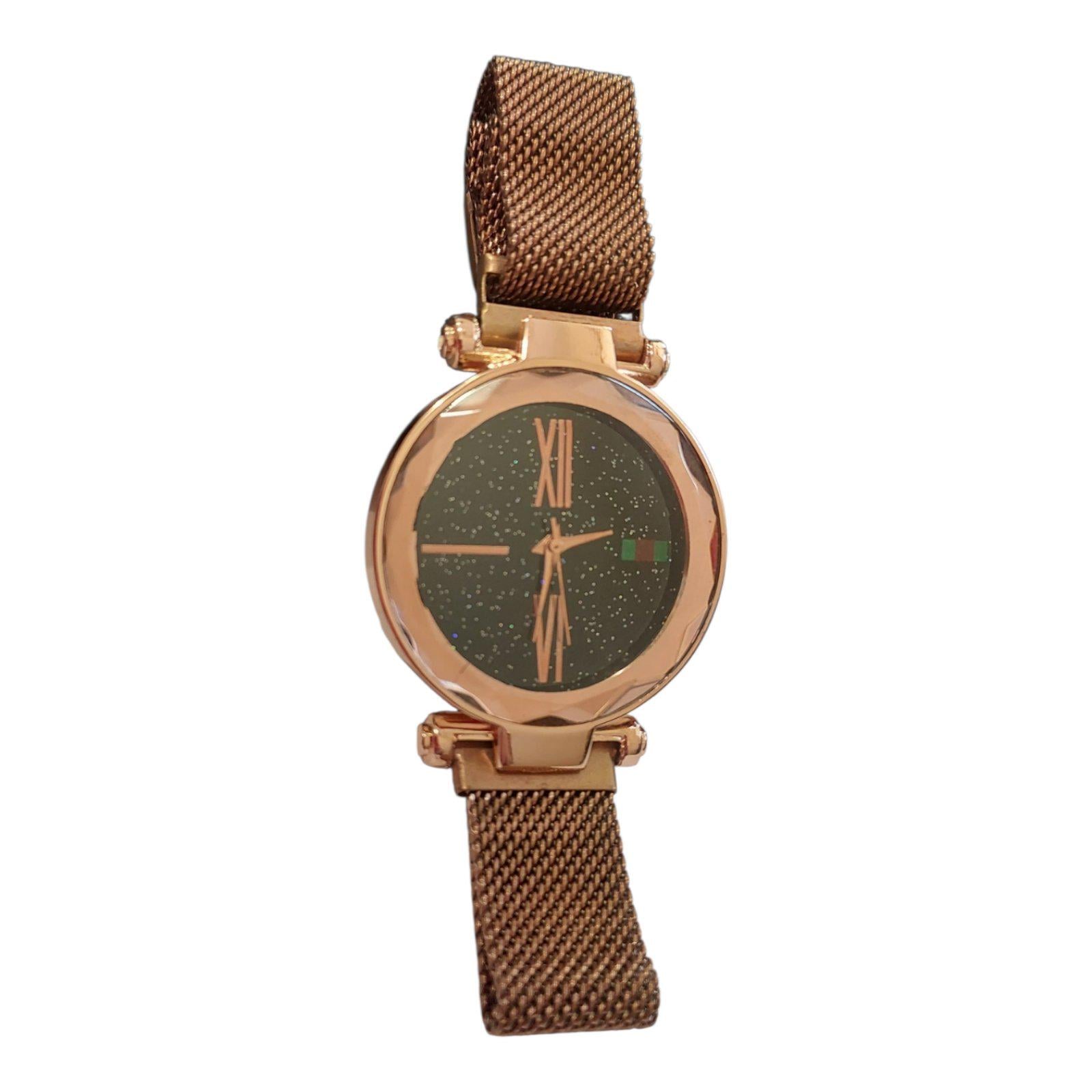 Часы наручные женские Starry sky watch кварцевый на магнитной застежке Золотой (34892947)