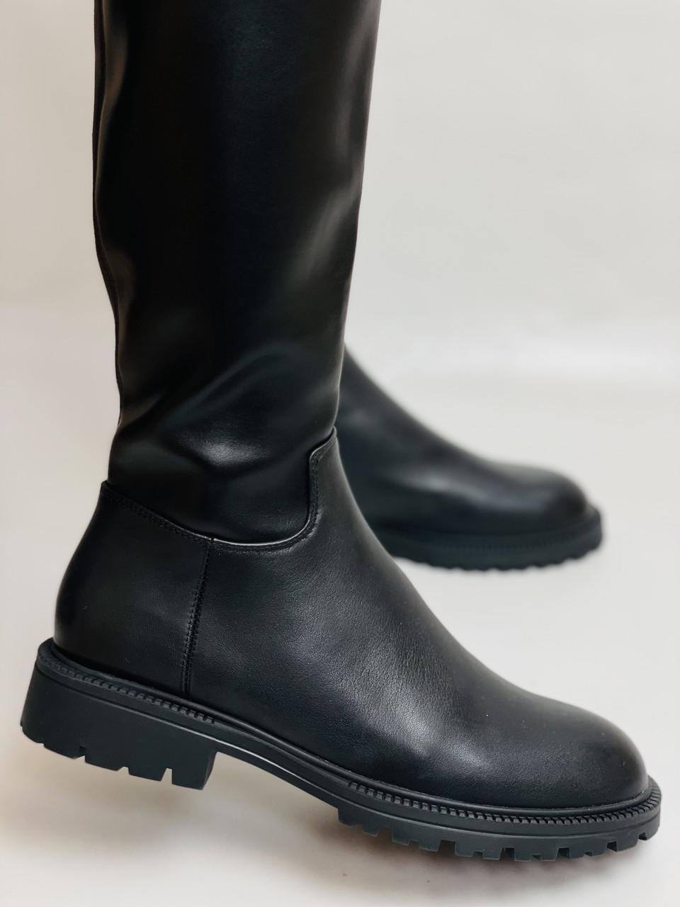 Сапоги женские осенне-весенние Molka р. 39 25,0 см Черный (2716) - фото 7