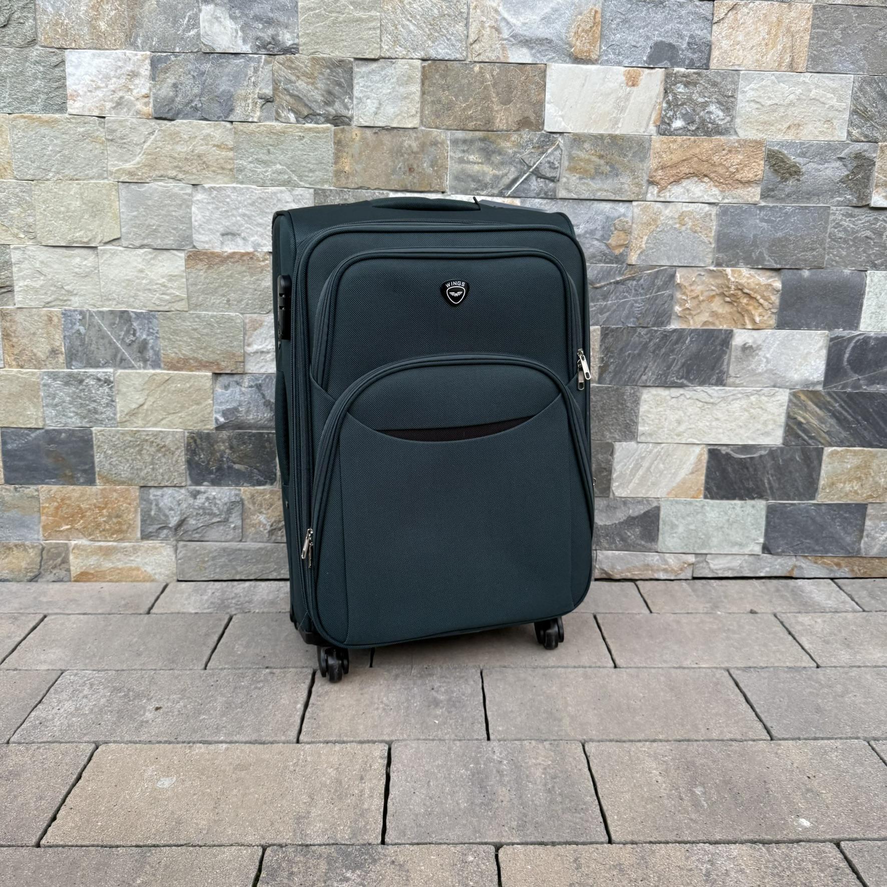 Валіза тканинна Wings 1708 на 4 колесах M Зелений (30485136) - фото 2 Валіза тканинна Wings 1708 на 4 колесах M Зелений (30485136) - фото 2