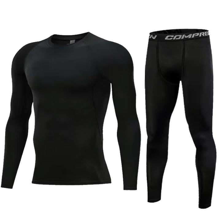 Комплект термобелья BOELGINOL Thermal Underwear 185-190 см Черный (3357) - фото 1