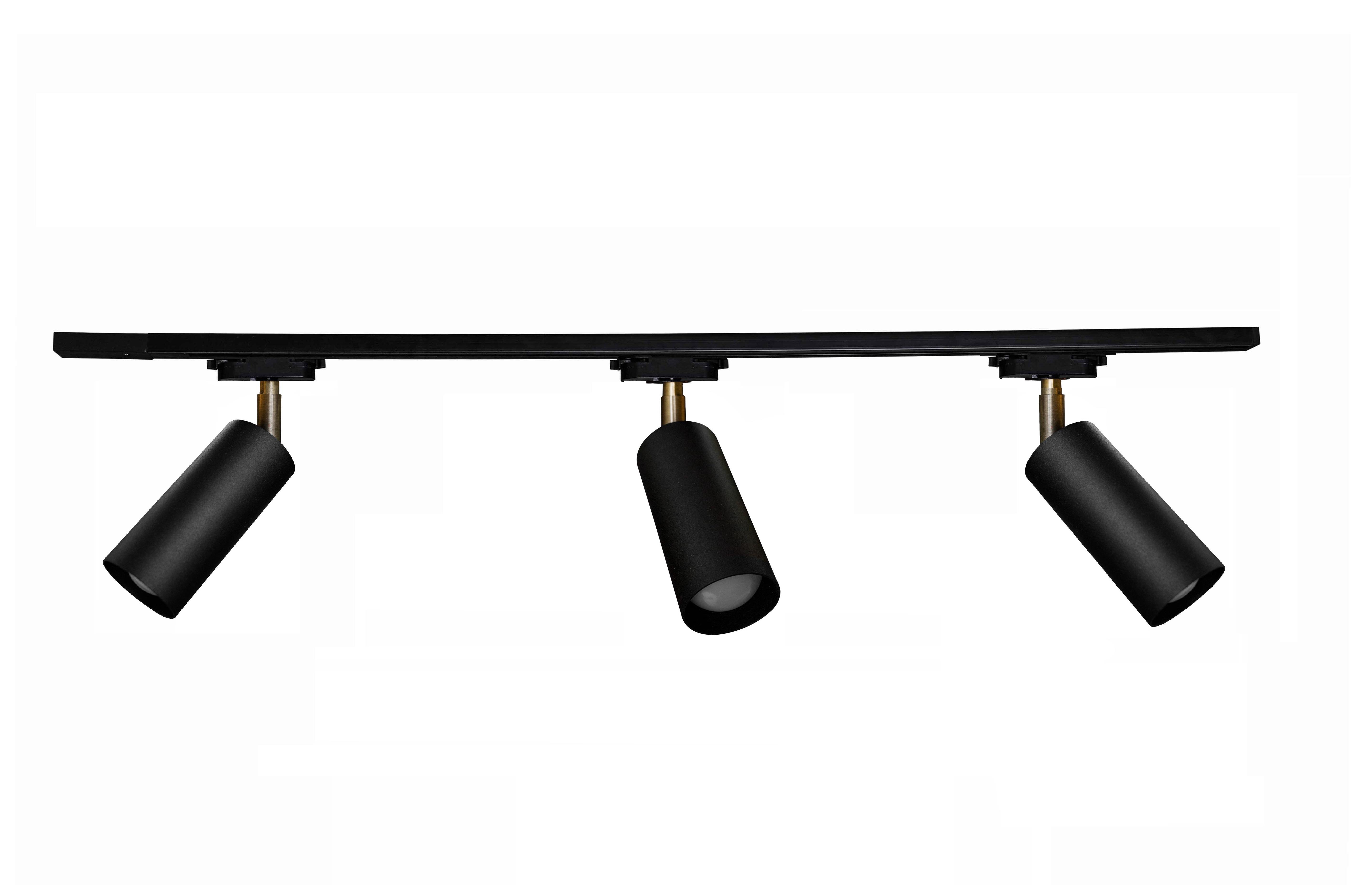 Світильник трековий MSK ELECTRIC Tube NT 1105-3 на три плафони під лампу Е-27 на шинопроводі 1 м (87509)