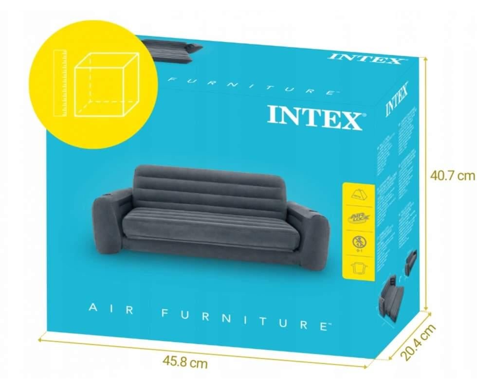 Диван-трансформер двомісний Intex 224 x 203 x 66 см Сірий (66552) - фото 10 Диван-трансформер двомісний Intex 224 x 203 x 66 см Сірий (66552) - фото 10