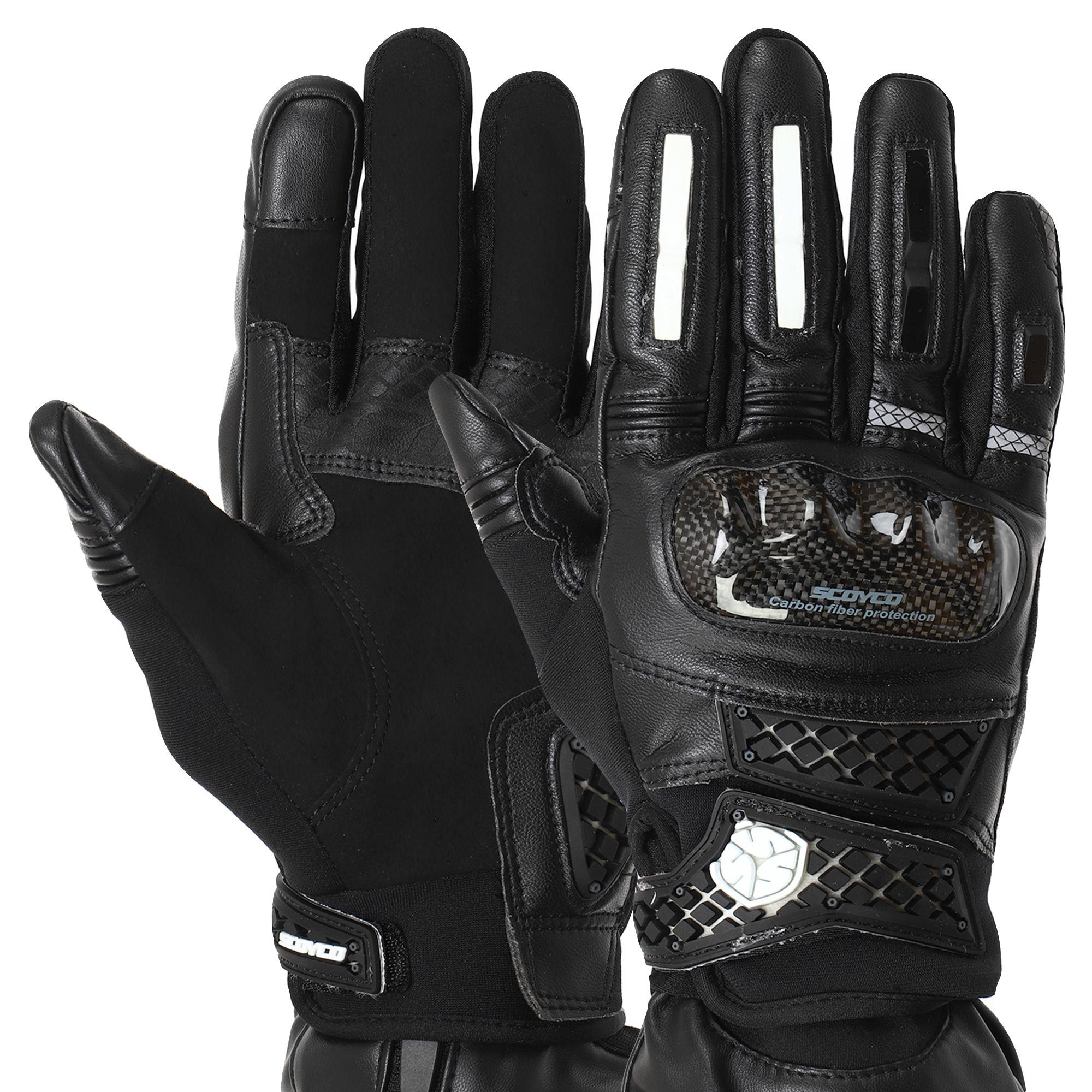 Моторукавички Scoyco Waterproof Sensor Touch MC52WP XXL Чорно-білий