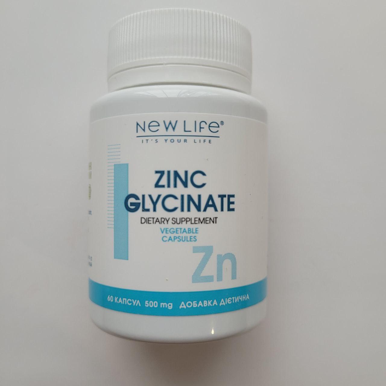 Натуральная добавка цинкуг/лицинат 500 mg 60 капс. (121398) (121398)