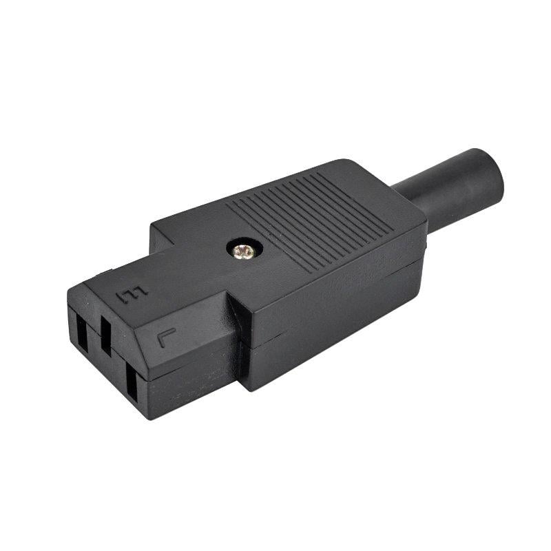 Штекер C13 компьютерный 3pin кабельный (A167003) Штекер C13 компьютерный 3pin кабельный (A167003)