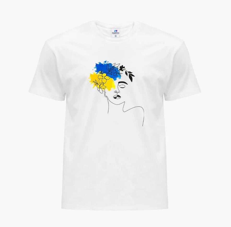 Футболка мужская "Имя ее - Украина" 2XL Белый (9223-3700-4)